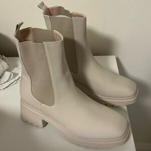 Beige boots- Never worn- US size 9/ UK size 7